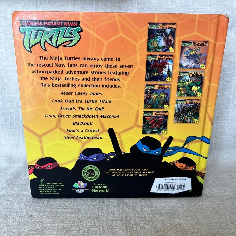 Teenage Mutant Ninja Turtles In‎ Action! 7 Stories Hardcover Book 2005